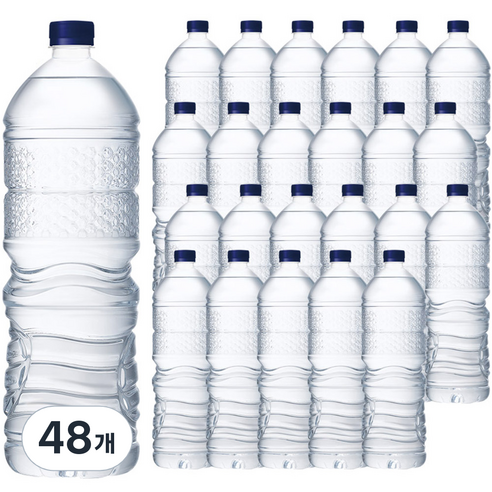 해태htb 강원평창수 무라벨 생수, 48개, 2L