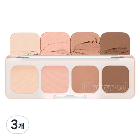 릴리바이레드 무드잇 팔레트 AD 2.8g, 03 뉴트럴잇, 3개