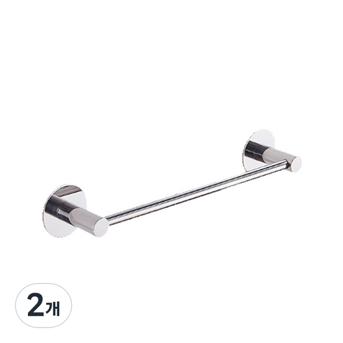 아리코 스테인레스 심플 수건 걸이 50cm, 2개
