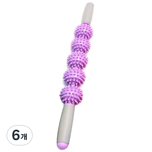 민민월드 5단 지압 마사지바, 퍼플, 6개