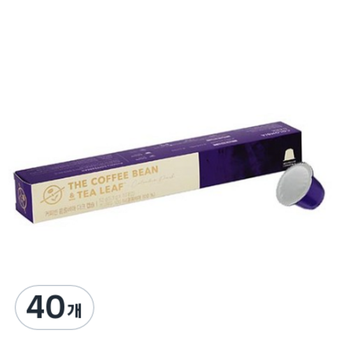커피빈 콜롬비아 다크 캡슐커피, 5.3g, 40개
