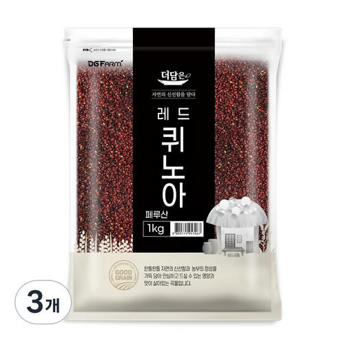 더담은 레드 퀴노아, 1kg, 3개