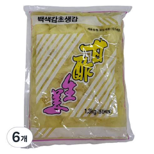 신동원 백색 감초 생강, 6개, 1.3kg