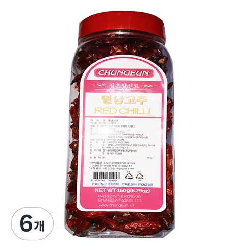 청은 월남고추, 150g, 6개