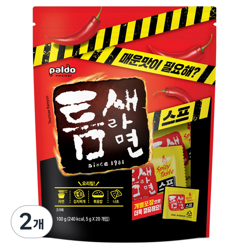 틈새라면 팔도 틈새라면 스프 20p, 100g, 2개