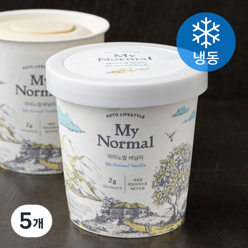 마이노멀 바닐라 아이스크림 (냉동), 474ml, 1개입, 5개