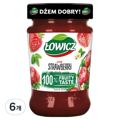 워비츠 딸기잼, 280g, 6개
