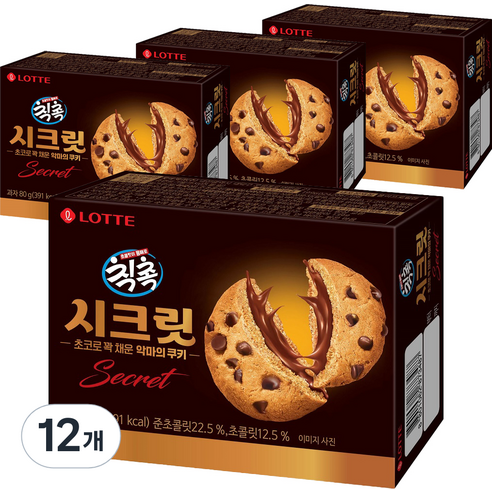칙촉 시크릿, 80g, 12개