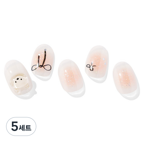 오호라 N 베어 업 젤스트립 네일 세트, 5개