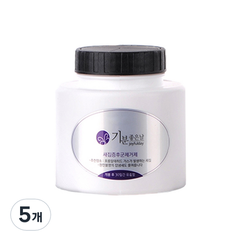 기분좋은날 방향제 자동 분사기 냄새 제거 카트리지 리필, 240g, 5개, 꽃향