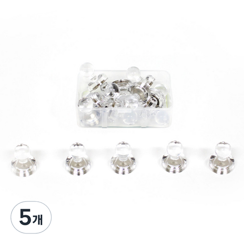칼라 체스 자석홀더 XS 10p, 투명, 5개