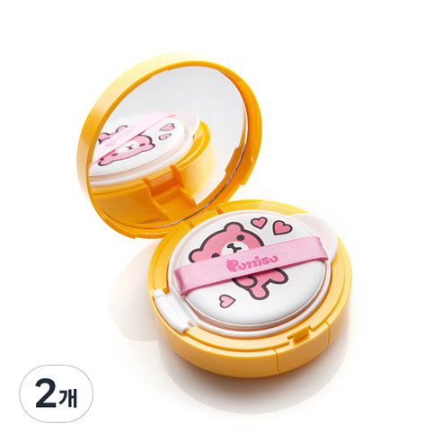 뿌띠슈 어린이용 세이프 베이비 마일드 선쿠션 SPF50+ PA++++, 15g, 2개