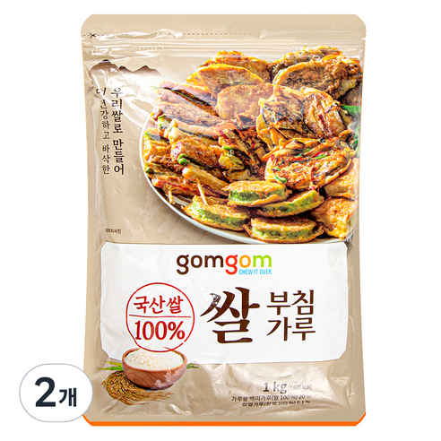 곰곰 쌀 부침가루, 1kg, 2개
