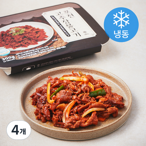 진푸드 포천 고추장 불고기 (냉동), 4개, 300g