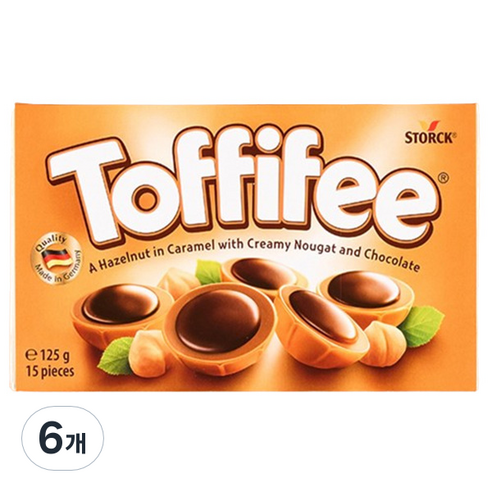 스톡 토피피 초콜릿, 125g, 6개