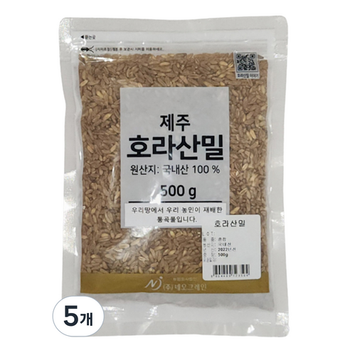 호라산밀, 500g, 5개
