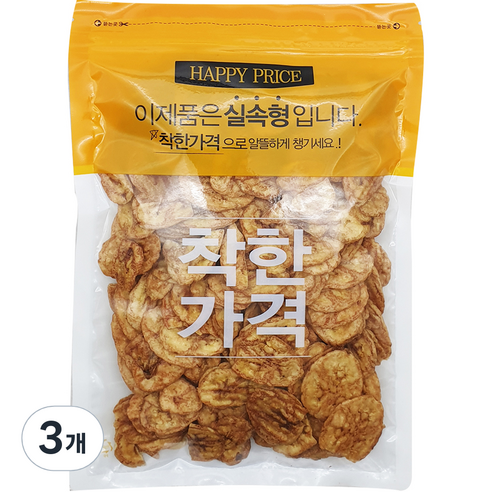 구운 바나나칩, 3개, 400g