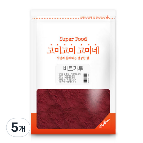 고미네 비트 가루, 300g, 5개