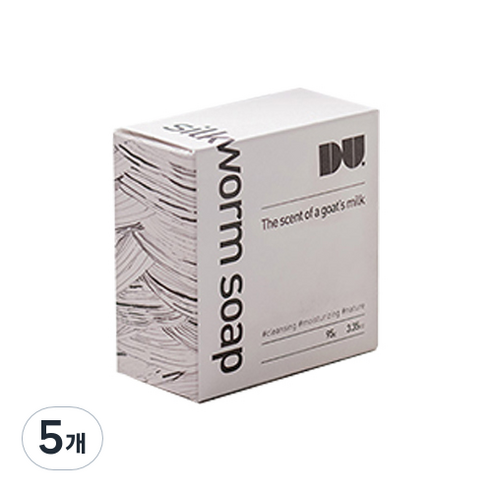 DU 쫀쫀한 폼클렌징 누에비누, 95g, 5개