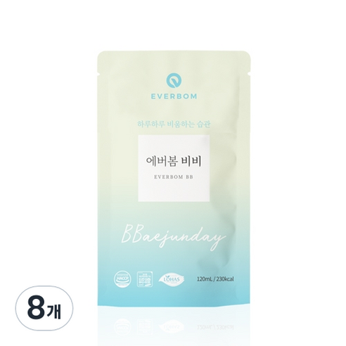 에버봄 비비 애프터, 120ml, 8개
