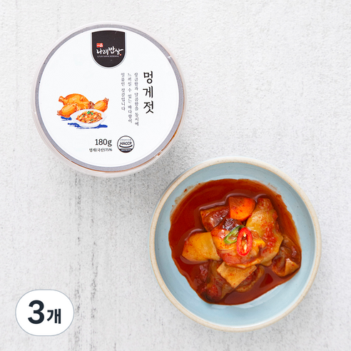 나래밥상 멍게젓, 180g, 3개