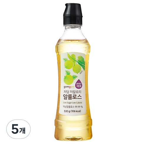 곰곰 저당 저칼로리 알룰로스, 530g, 5개