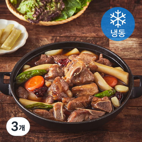 갈비아저씨 돼지갈비찜 303 (냉동), 600g, 3개