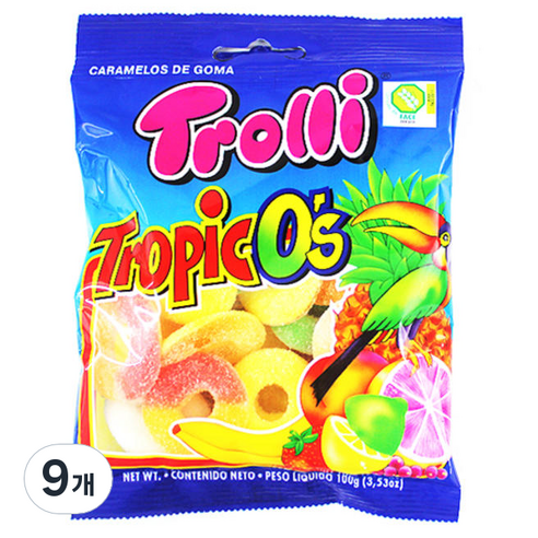트롤리 트로픽오스, 100g, 9개