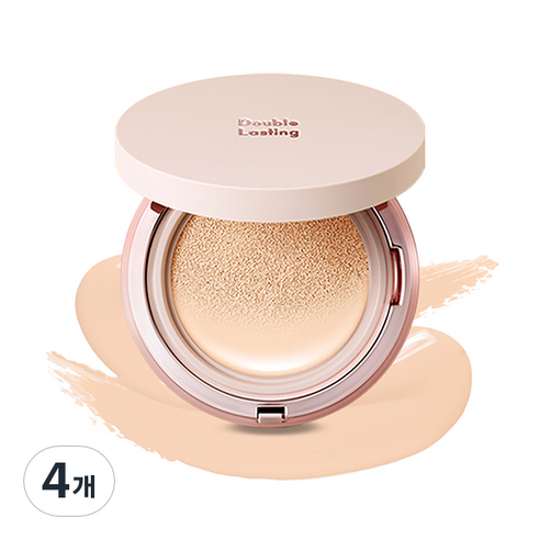 에뛰드 더블래스팅 쿠션 글로우 15g, C19 라이트바닐라, 4개