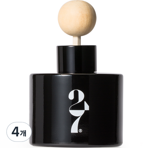 센트247 블랙 차량용 방향제 세트 120ml, 4개, 산타마리아 프리지아