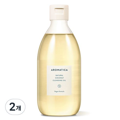 아로마티카 내추럴 코코넛 클렌징 오일, 300ml, 2개
