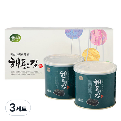 바다소리 해품은 김 22g x 2p 2호 선물 세트, 3세트