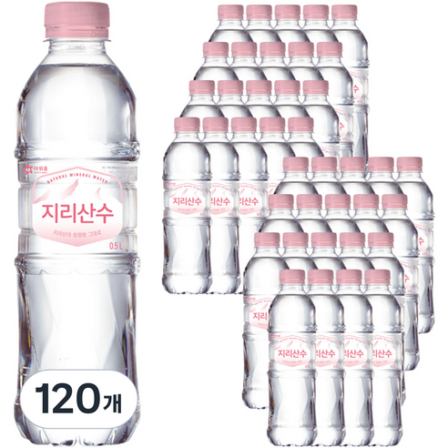아워홈 지리산수 핑크, 0.5L, 120개