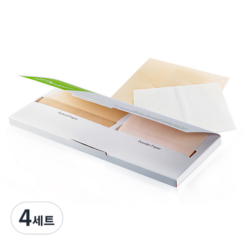 CNP차앤박 듀얼오일컨트롤 페이퍼 60p + 100p 세트, 160매입, 4세트