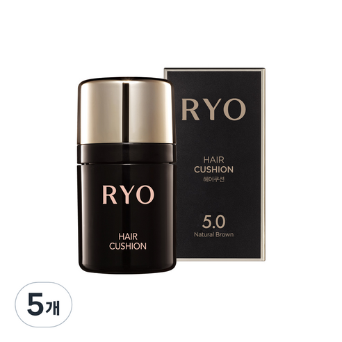 려 헤어쿠션 7g, 자연갈색 5.0, 5개