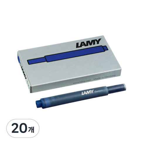 LAMY 만년필용 잉크 카트리지, 블루블랙, 20개