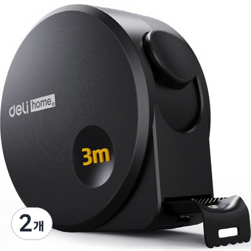 편스토어 고정밀 탄소강 미끄럼방지 줄자 16mm, 3m, 2개