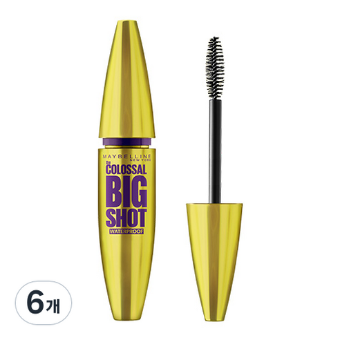 메이블린 뉴욕 콜로썰 빅샷 마스카라 10ml, 혼합 색상, 6개