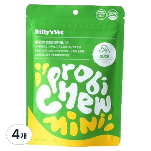 빌리스벳 프로바이츄 미니, 오리, 80g, 4개