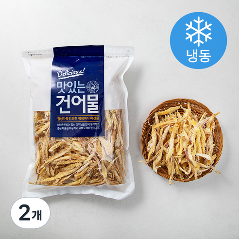 해맑은푸드 강원도건조 황태채 (냉동), 300g, 2개