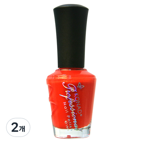코나드 프로페셔널 레귤러 네일 폴리쉬 15ml, 썸머오렌지, 2개