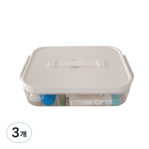고급 2단 정리함 L, 3개