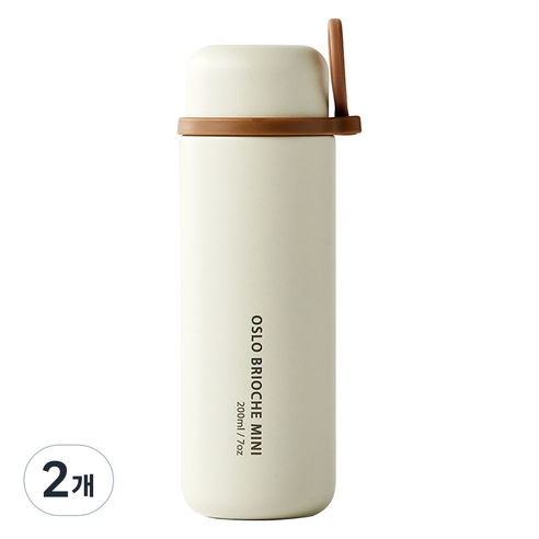오슬로 브리오슈 미니 텀블러, 아이보리, 200ml, 2개