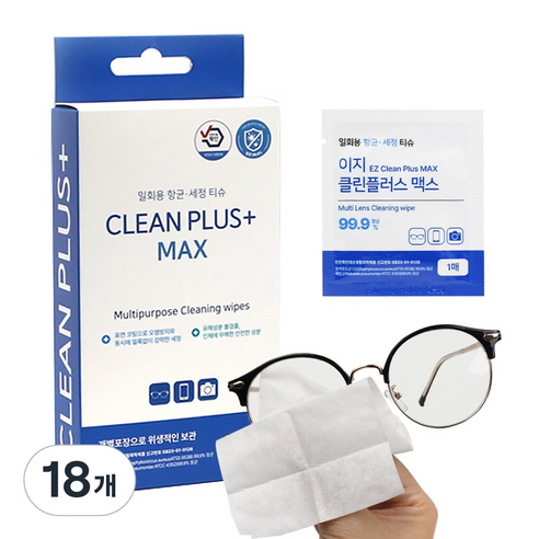 이지클린플러스 다용도 항균세정 티슈 30p, 18개