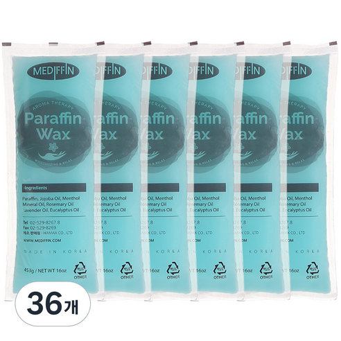 메디핀 파라핀 왁스 민트 453g, 36개