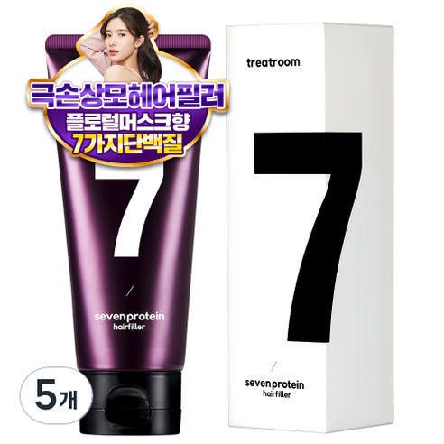 트리트룸 세븐프로틴 헤어필러 트리트먼트, 180ml, 5개