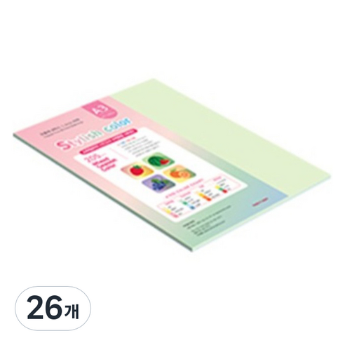 종이문화 스타일리쉬 두꺼운 혼합색지 02 SS Summer 205g, A3, 26개