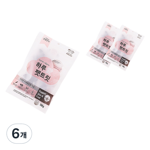 하루애 강아지 펫트릿 영양제, 피부/피모, 6개