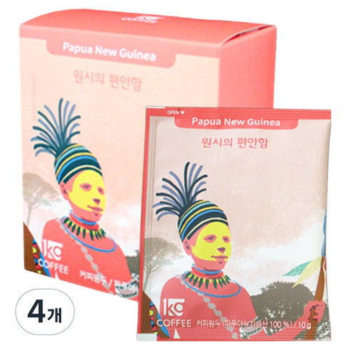 일킬로커피 원시의 편안함 드립백 커피, 10g, 5개입, 4개