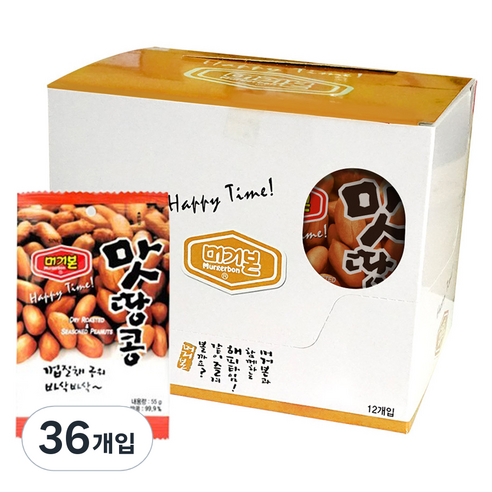 머거본 맛땅콩 55g, 36개